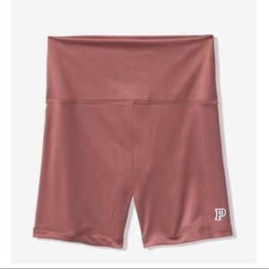 NWT PINK High Waist Cocoa Powder Bike Short